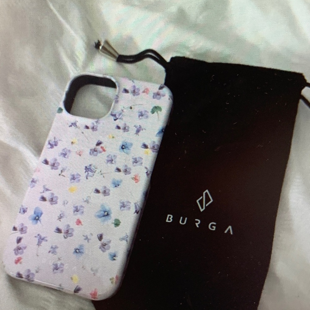 Burga Floral Phone Case - White and Purple